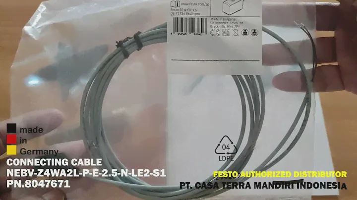 FESTO CONNECTING CABLE NEBV-Z4WA2L-P-E-2.5-N-LE2-S1 PN.8047671