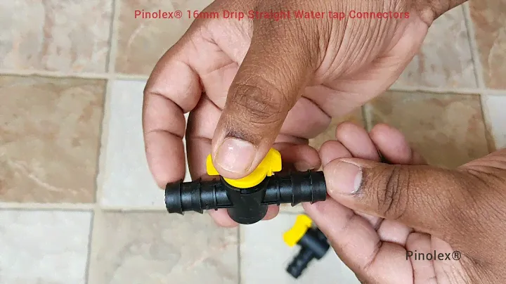 Pinolex® Drip Irrigation Accessories 16mm Pipe Fittings - Straight Connector with Tap