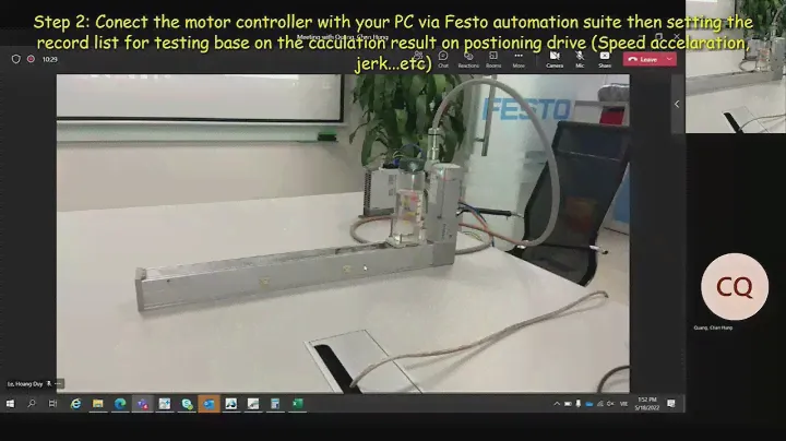 Festo CMMT controller with Vibration suppression function.