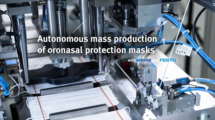 Autonomous mass production of oronasal protection masks with Festo