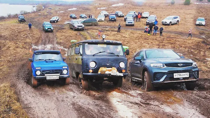 НЕ НАДО ШУТИТЬ С GEELY! УАЗ Буханка, Патриот, Хантер, Нива, Toyota, Renault Duster. Бездорожье 2023
