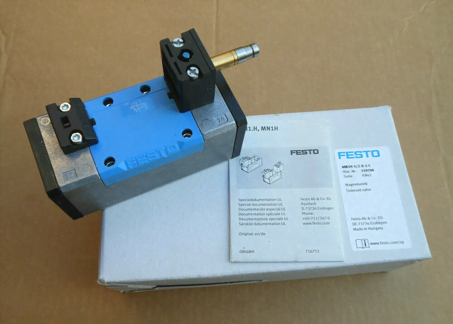 FESTO Magnetventil MN1H-5/2-D-2-C, 159700, NEU, OVP