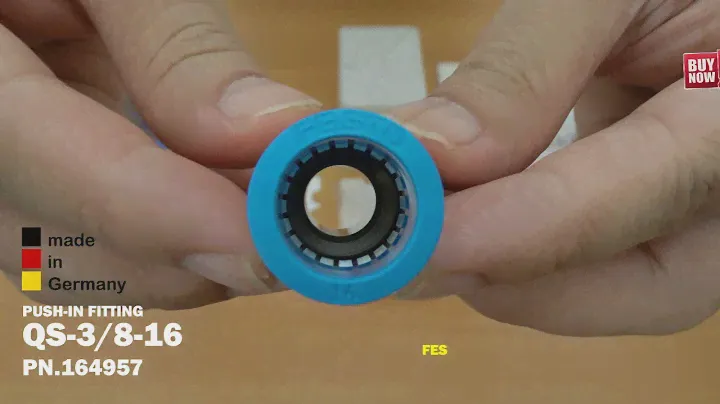 FESTO PUSH-IN FITTING QS-3/8-16 PN.164957