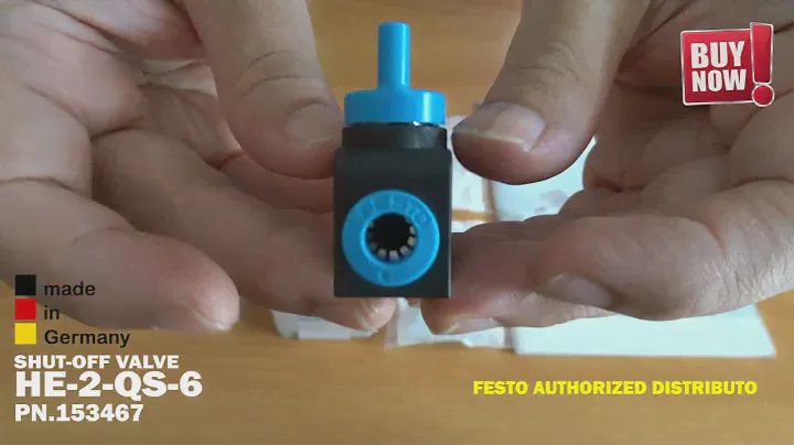 FESTO SHUT-OFF VALVE HE-2-QS-6 PN.153467