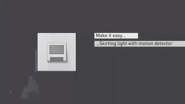 Automatic skirting light Arteor