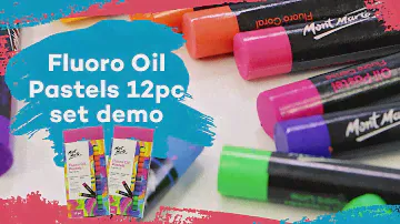 Fluoro Oil Pastels 12pc set