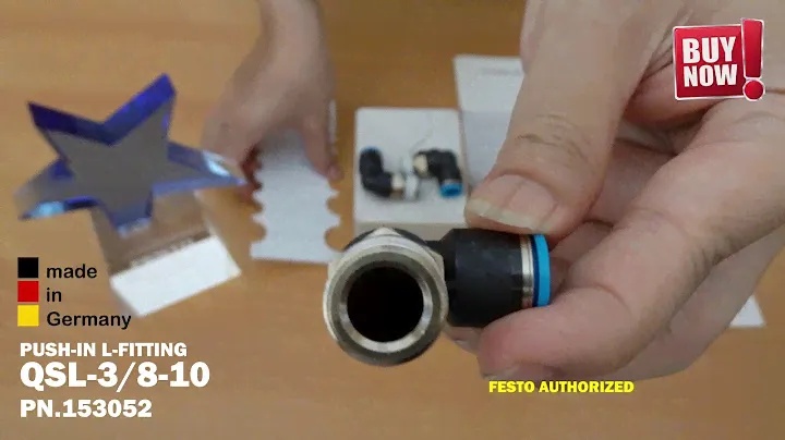 FESTO PUSH-IN L-FITTING QSL-3/8-10 PN.153052