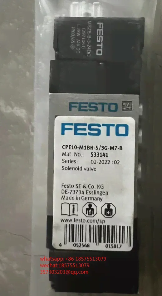 Для Festo 533141 CPE10-M18H-5/3G-M7-B Электромагнитный клапан 1 шт.