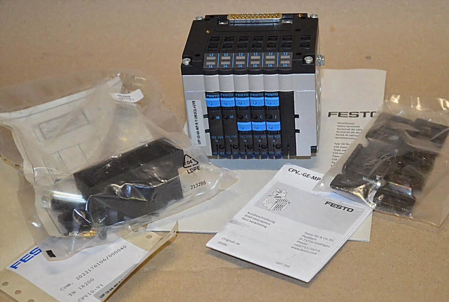 Festo CPV10-VI 10P-10-6A-MP-R-Y-2M2CJL+UYB VENTILINSEL 18200 NEU/ungebraucht