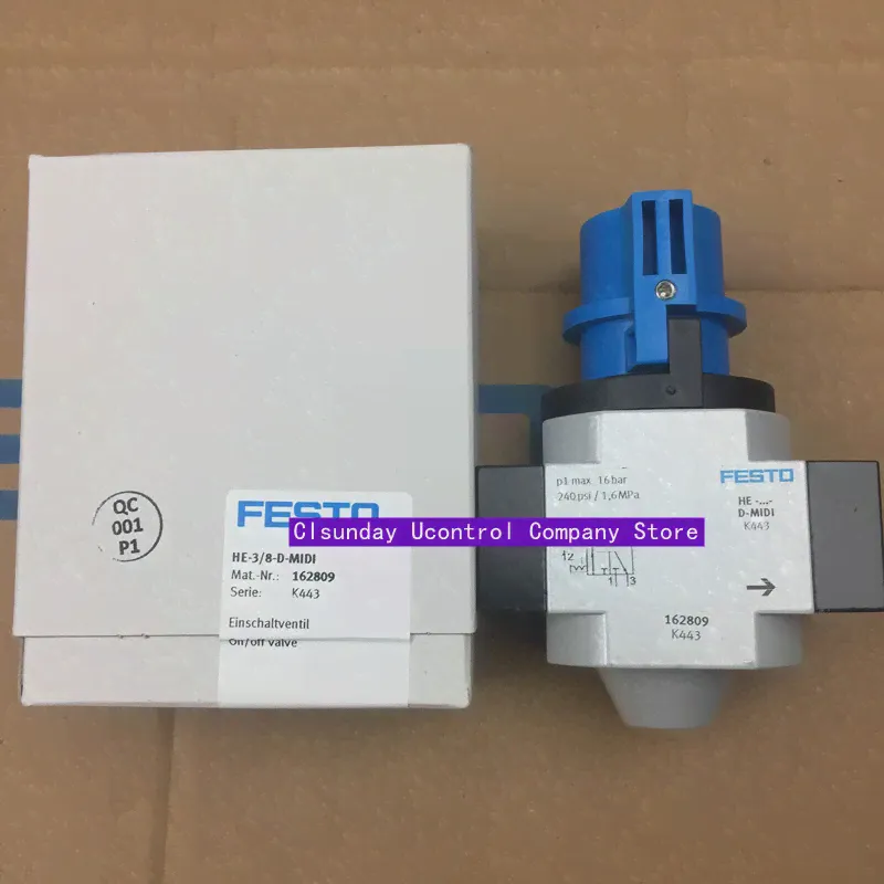 Новый оригинальный стартап-клапан Festo He-3/8-D-Midi He-1/2-D-Midi He-1/4-D-Midi