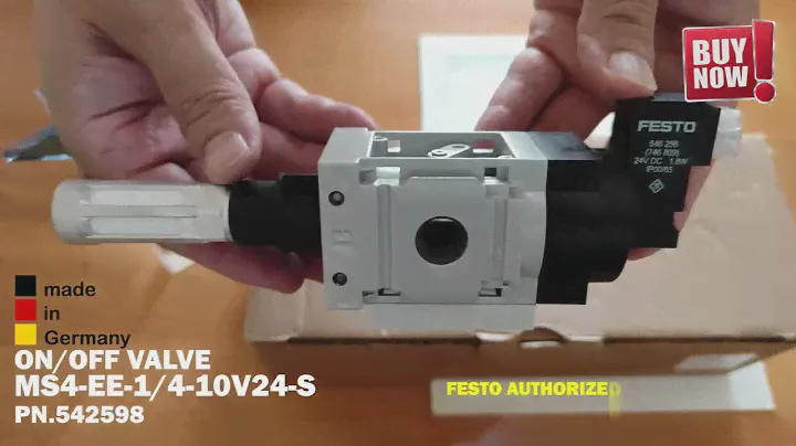 FESTO ON/OFF VALVE MS4-EE-1/4-10V24-S PN.542598