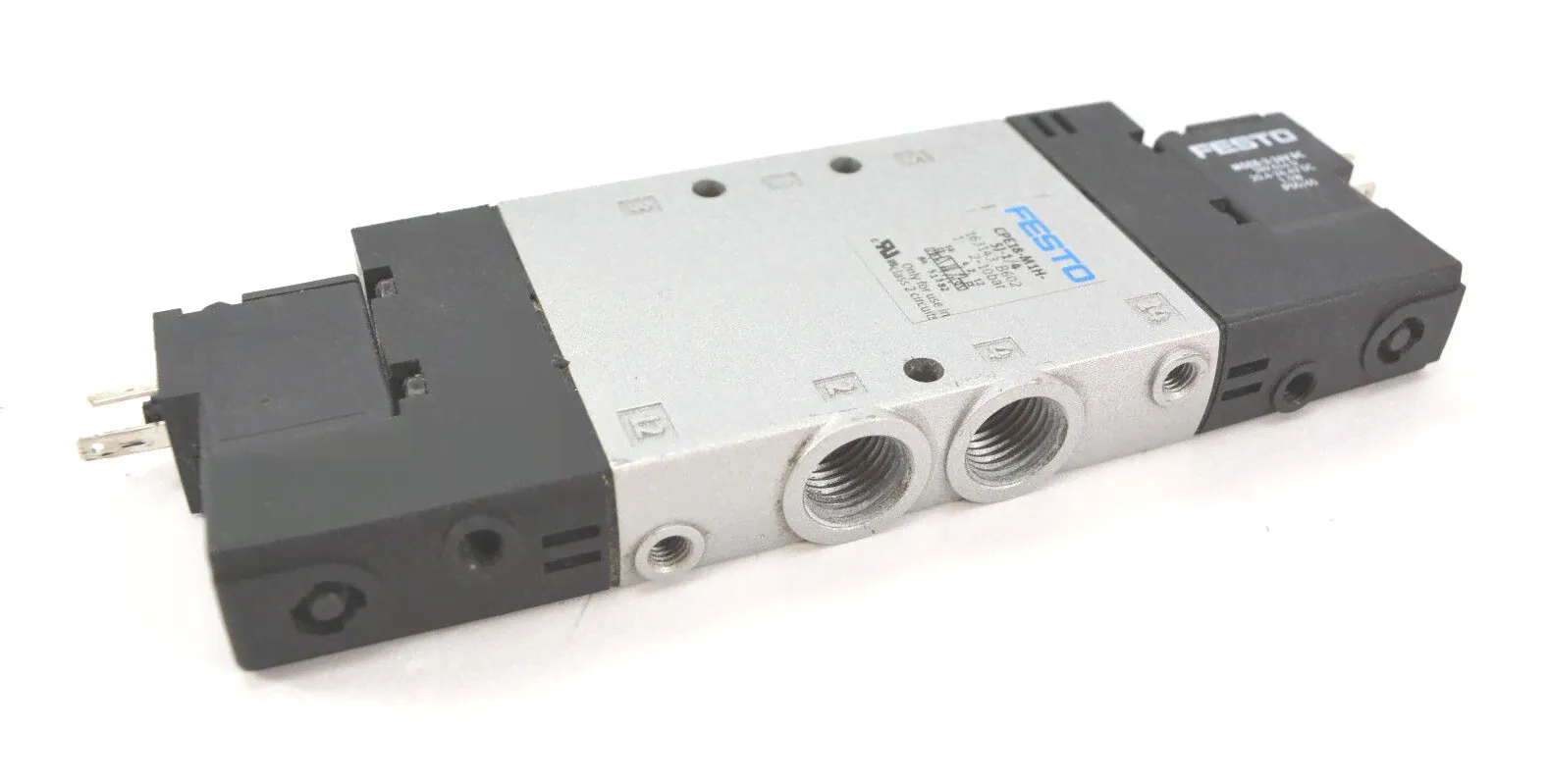 FESTO CPE18-M1H-5J-1/4 (163143) Magnetventil + 2x MSEB-3-24V DC (389614 D) Spule-0