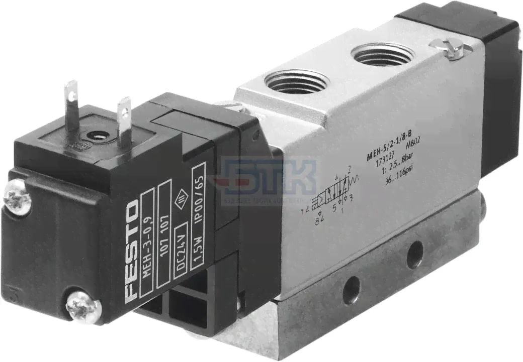 173133 Распределитель с электроуправлением MEH-5/2-1/8-L-B FESTO