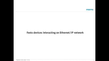 Festo devices interacting on Ethernet/IP network